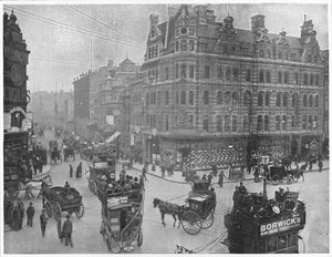 Tottenham Court Road corner, London, c1903 1903 av Unbekannt