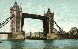Tower Bridge, London, 1906. av Unbekannt