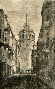 Tornet i Galata, Konstantinopel, 1890. av Unbekannt