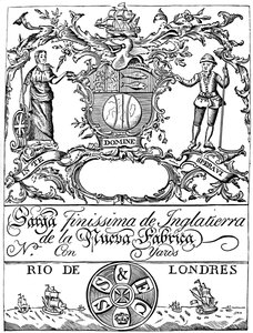 Handelsmärke för South Sea Company, 1700-talet 1894 av Unbekannt