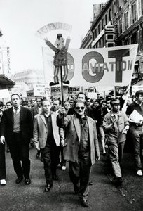 Fackföreningsmarsch, Paris, 1968. av Unbekannt