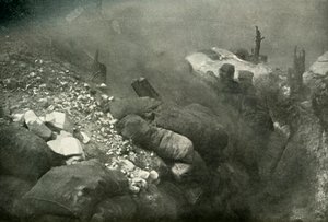 Trench Warfare i Argonne, 1919. av Unbekannt