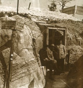 Skyttegravar, Champagne, norra Frankrike, c1914-c1918 av Unbekannt