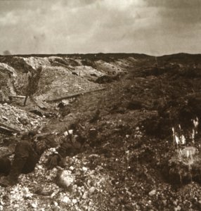Skyttegravar, Somme, norra Frankrike, c1914-c1918 av Unbekannt