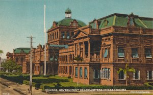 Trinidad, regeringshögkvarter. Röda huset, tidigt 1900-tal. av Unbekannt