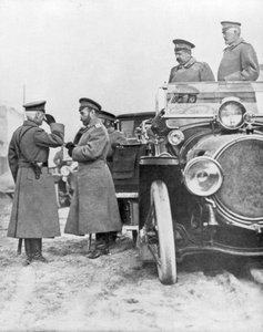 Tsar Nicholas II besöker den ryska fronten, maj 1915 av Unbekannt