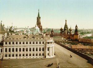 Tsartorget i Kreml i Moskva, Ryssland, 1890-talet av Unbekannt