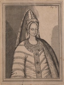 Tsarina Irina Godunova 1557-1603, hustru till tsar Feodor I av Ryssland. av Unbekannt