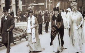 Tsarina Maria Feodorovna från Ryssland på besök i Storbritannien, 1890-talet av Unbekannt