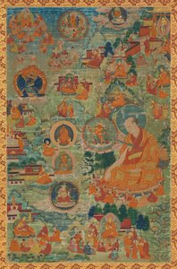 Tsong-kha-pa och scener ur hans liv, 1700-talet. av Unbekannt