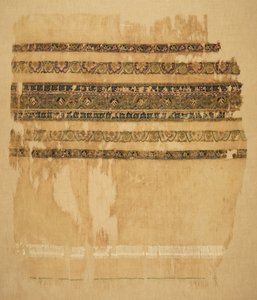 Turban eller sjalslut med tiraz och guld, 1094. av Unbekannt