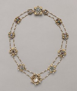 Tolv medaljonger monterade som ett halsband, ca. 1400. av Unbekannt