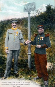 Två bröder vid den franska tyska gränsen, 1900-talet av Unbekannt