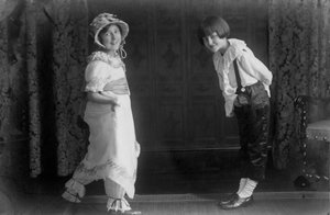 Två barn, 1900-talet av Unbekannt