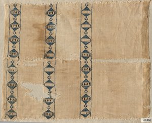 Två fragment av en halsduk eller huvudbonad, 1300-tal. av Unbekannt