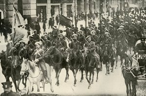 Typer av det ryska kavalleriet, 1919. av Unbekannt