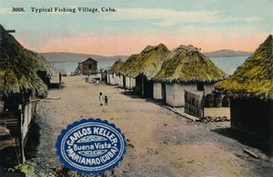 Typisk fiskeby, Kuba, 1912 av Unbekannt