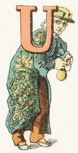 U - Usurer - Barnsligt alfabet, Editions Gordinne 1920 (gravyr) av Unbekannt