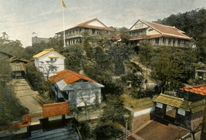 Un Hotel A Kioto, hotell i Kyoto, 1900. av Unbekannt