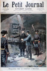 Underjordiskt sökande efter anarkister, Barcelona, 1894 av Unbekannt