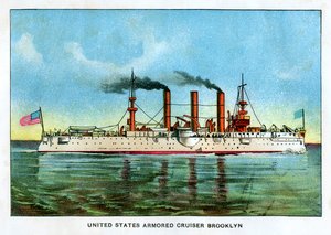 United States Armored Cruiser Brooklyn, c1890-talet av Unbekannt