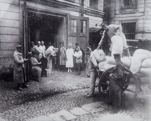 Lossa mat, forskarnas hus, Petrograd, Ryssland, c1920-c1924 av Unbekannt