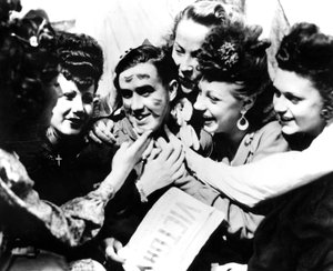 VE Day-firande, Paris, 8 maj 1945 av Unbekannt