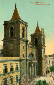 Valletta Malta - St. Johns Church, c1918-c1939. av Unbekannt