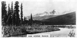 Van Horne Range, kanadensiska klippiga bergen, c1920-talet av Unbekannt