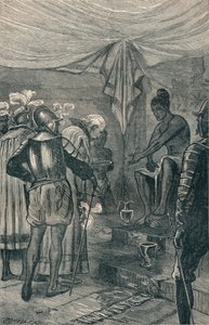 Vasco da Gama besöker kungen, 1904 av Unbekannt