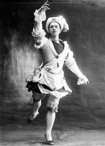 Vaslav Nijinsky, rysk balettdansös, 1909 av Unbekannt