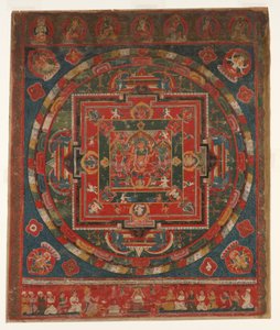 Vasudhara Mandala, daterad till 1777 Samvat 897. av Unbekannt