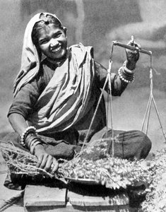 Grönsaksförsäljare, Jaipur, Indien, 1936 av Unbekannt