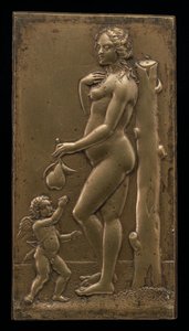 Venus och Amor, mitten av 1500-talet. av Unbekannt