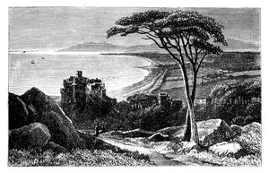 Victoria Castle, med Killiney-Bray Head i fjärran, Irland, c1888 av Unbekannt