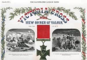 Victoria Cross, brittisk pris för tapperhet, 1857 av Unbekannt