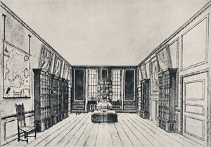 Utsikt mot Themsen i Samuel Pepyss Library, York Buildings, 1928 av Unbekannt