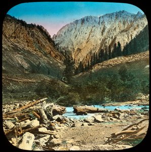 Utsikt mellan Sonamarg och Baltal, Kashmir, Indien, sent 1800- eller tidigt 1900-tal av Unbekannt