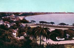 Utsikt från Malabar Hill, Bombay, Indien, tidigt 1900-tal av Unbekannt