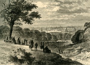Utsikt från One-Tree Hill, Greenwich Park, 1846, c1878. av Unbekannt