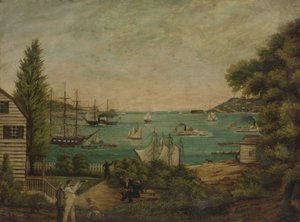 Utsikt från Staten Island, ca. 1855. av Unbekannt