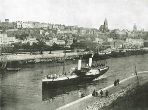 Utsikt från West Pier, Boulogne, Frankrike, 1895. av Unbekannt