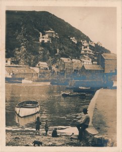 Utsikt från hamnen - Polperro, 1927 av Unbekannt