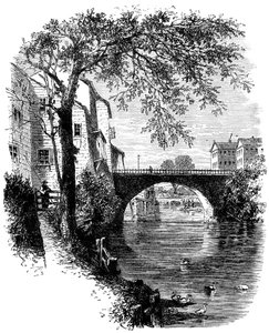 Utsikt i Hartford, Connecticut, c1600-talet c1880 av Unbekannt