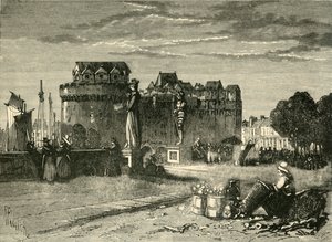 Utsikt i Nantes, 1890. av Unbekannt