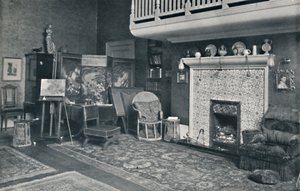 Utsikt i studion av Sir E. A. Waterlow, R.A., sent 1800-tidigt 1900-tal. av Unbekannt