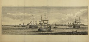 Utsikt över Archangelsk, ca 1770 av Unbekannt