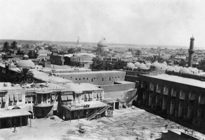 Utsikt över Bagdad från ett blocktorn, 31:a brittiska allmänna sjukhuset, Mesopotamien, WWI, 1918 av Unbekannt