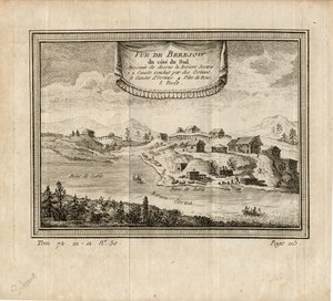 Utsikt över Berezov, ca. 1750 av Unbekannt