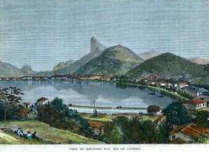 Utsikt över Botafogo Bay, Rio de Janeiro, Brasilien, c1880 av Unbekannt